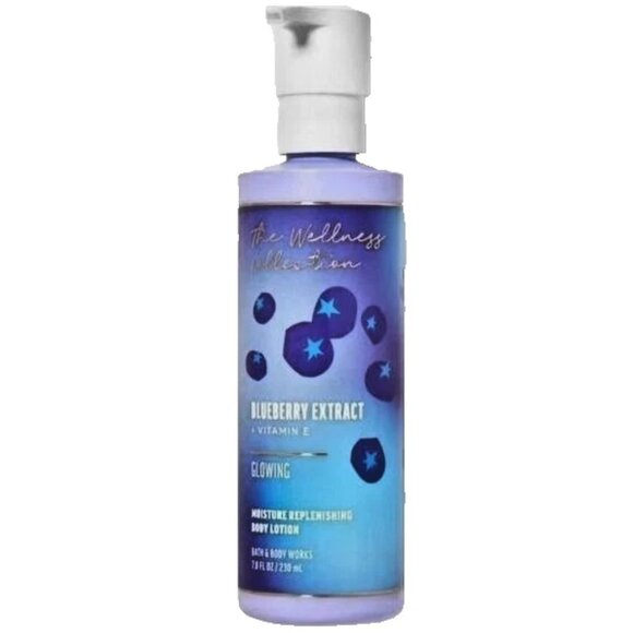 Bath & Body Works Blueberry Extract + Vitamin E Glowing Lotion - 7.8 oz New - Picture 1 of 3